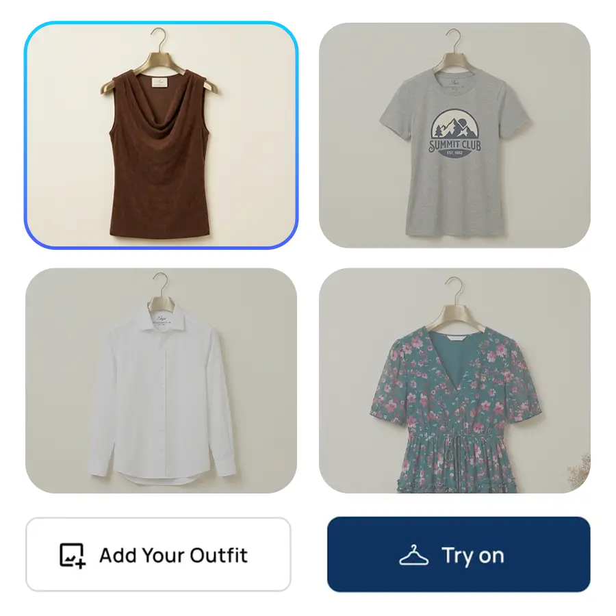 Step 2: Try on any outfit virtually