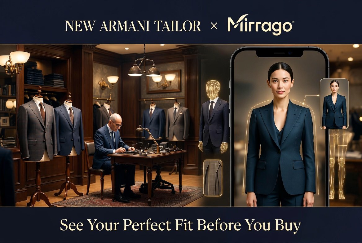 How do we integrate the Mirrago virtual try-on plugin on the New Armani Tailor?