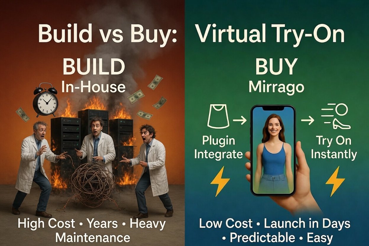 Build vs Buy: Cost of Developing Your Own Virtual Try-On vs Using Mirrago API
