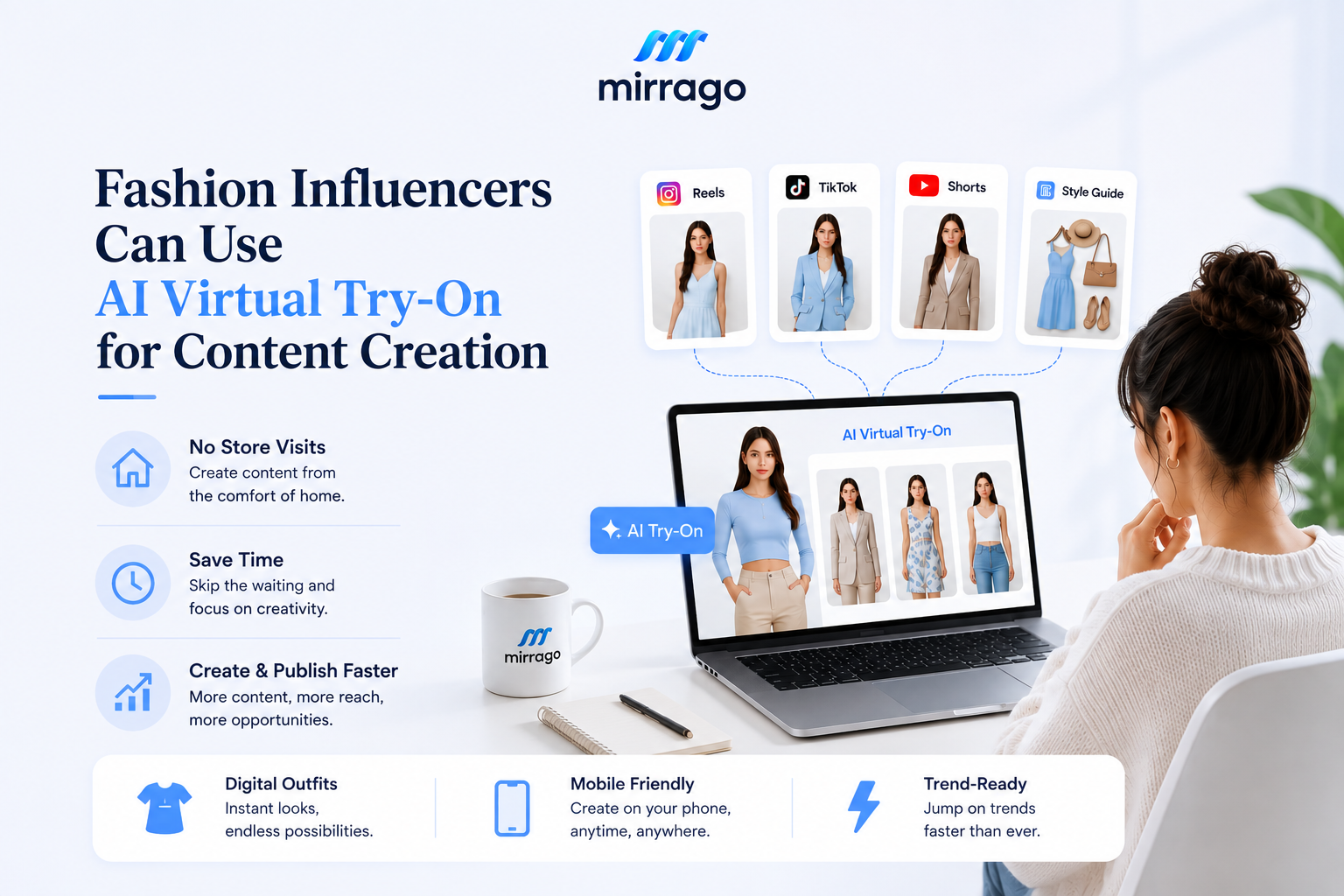 How Fashion Influencers Create Content with AI Virtual Try-On