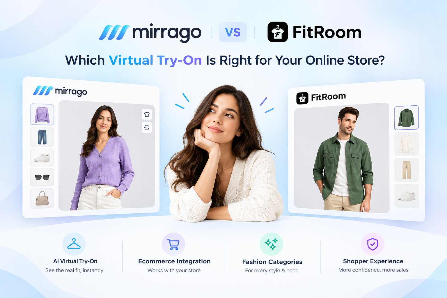 Mirrago vs FitRoom: Best Virtual Try-On for Online Stores
