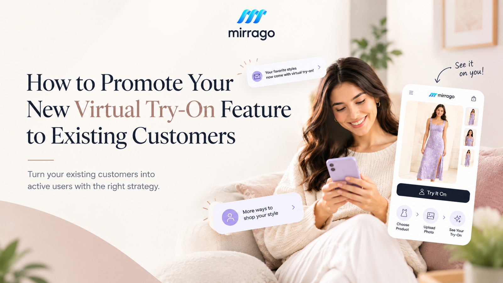 How to Promote Virtual Try-On to Existing Customers