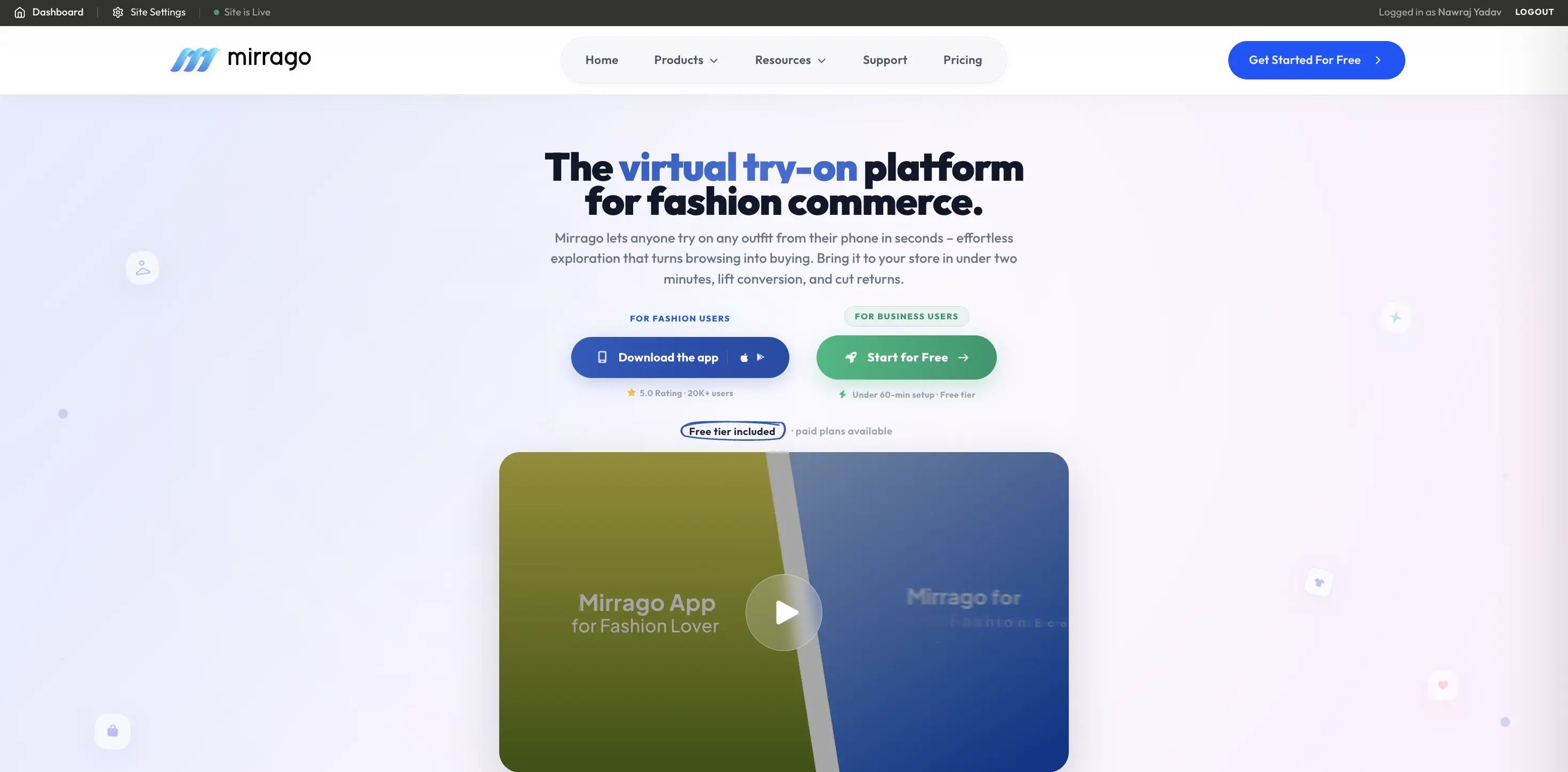 mirrago ai fashion tools